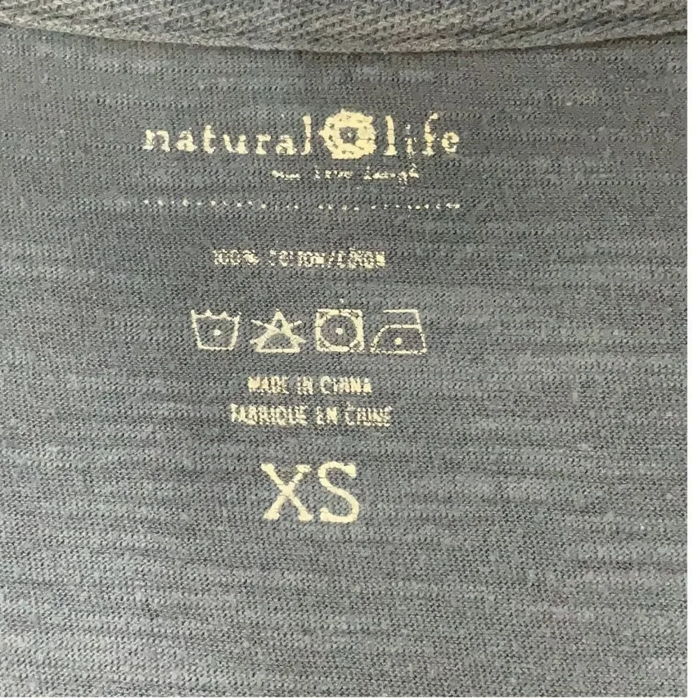 Natural Life Johnny Oversized 100% Cotton Muted Coastal Blue Relaxed Jumpsuit XS